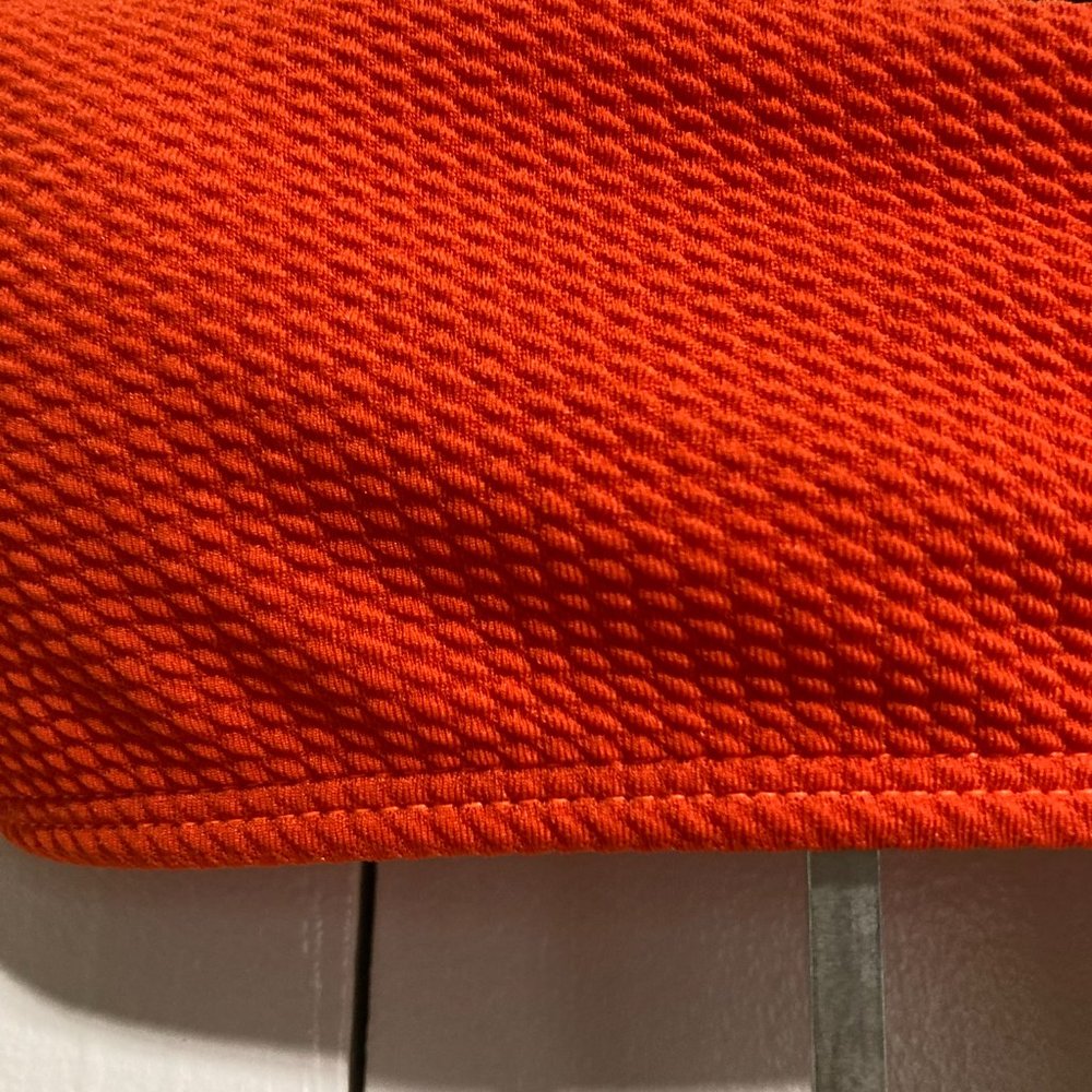 Nasty Gal Crinkle Bandeau Bikini Orange Top Size 6 Bottom 8 NWT! - Picture 8 of 16